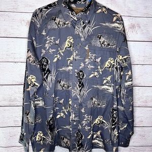 North River Outfitters Long Sleeve Button Down Shirt Size M
